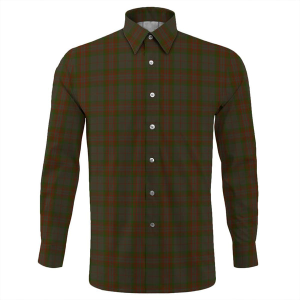 Gray Tartan Classic Long Sleeve Button Shirt