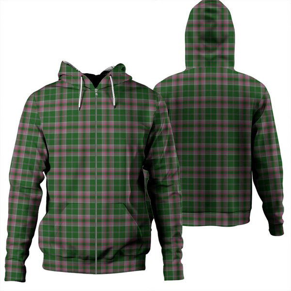 Gray Hunting Tartan Classic Zipper Hoodie