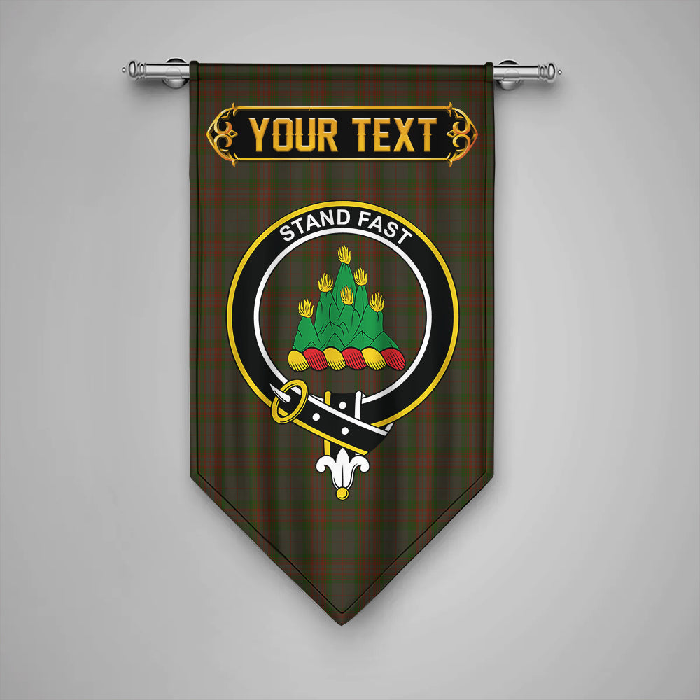 Gray Clan Badge Tartan Gonfalon Personalize