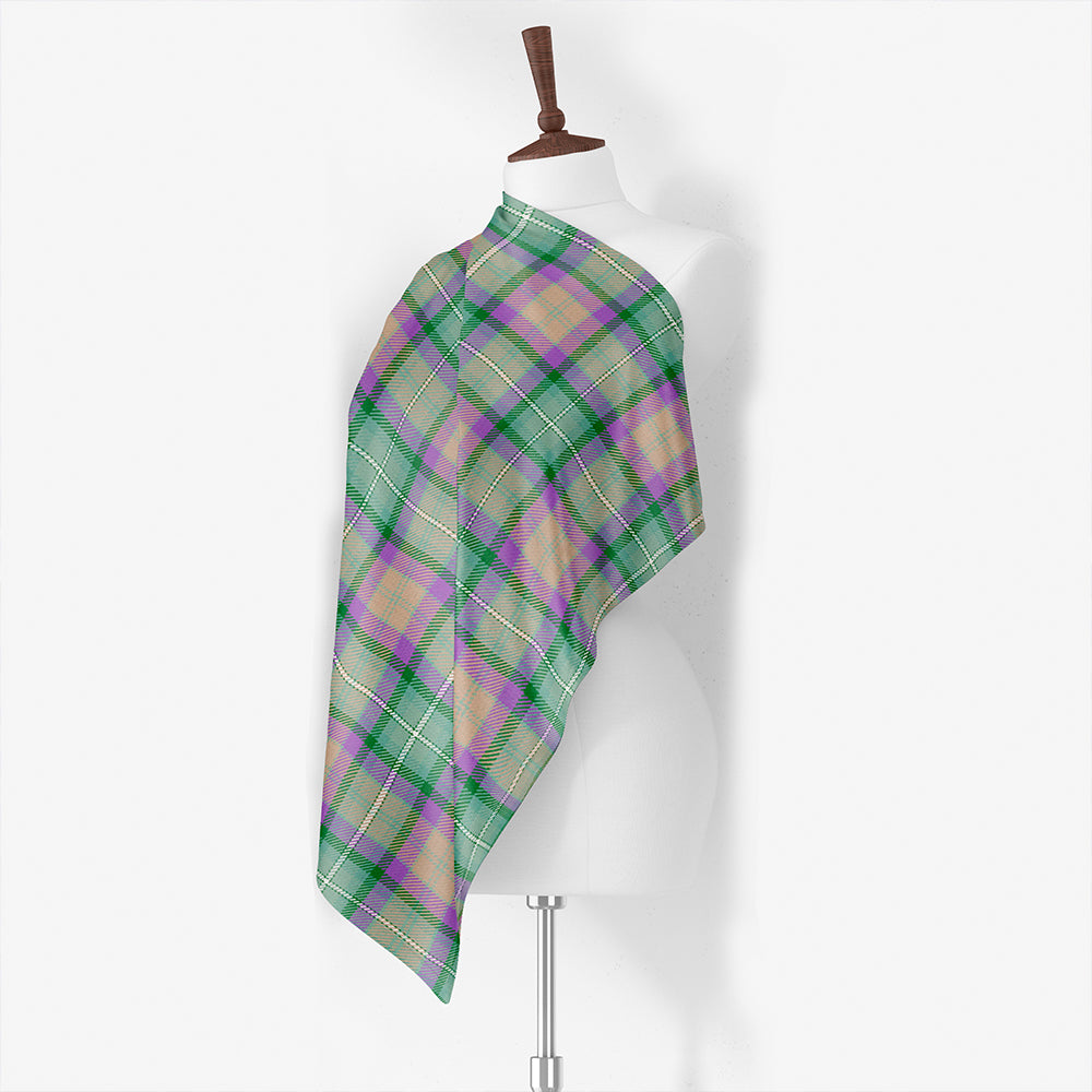 Greer (Grier) Weathered Tartan Classic Silk Habotai Square Scarf