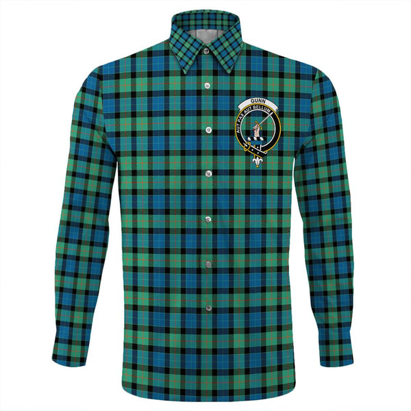 Gunn Ancient Tartan Classic Crest Long Sleeve Button Shirt