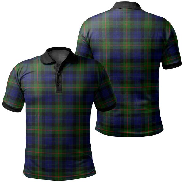 Gunn Modern Tartan Classic Polo Shirt Black Neck 2 Style