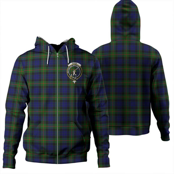 Gunn Modern Tartan Classic Crest Zipper Hoodie