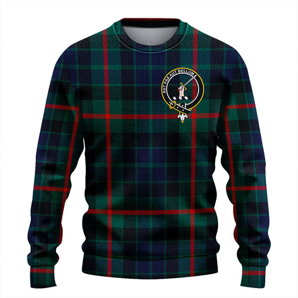 Gunn Modern Clan Badge Tartan Knitted Sweater