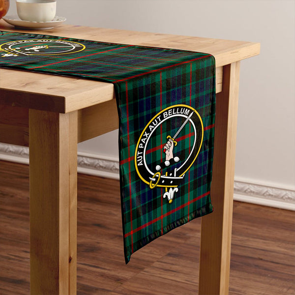 Gunn Modern Clan Badge Tartan Table Runner