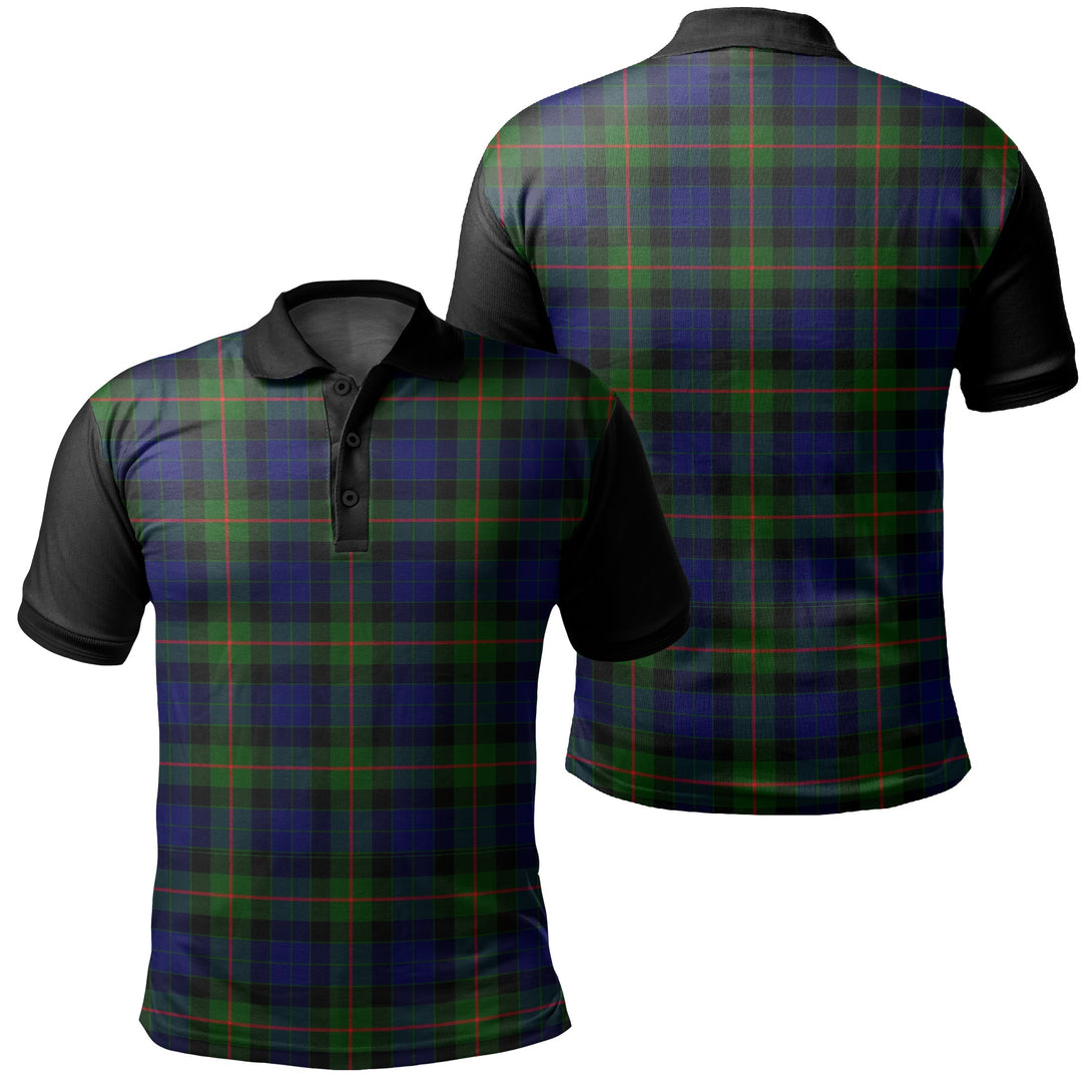 Gunn Modern Tartan Classic Polo Shirt Black Neck 1 Style