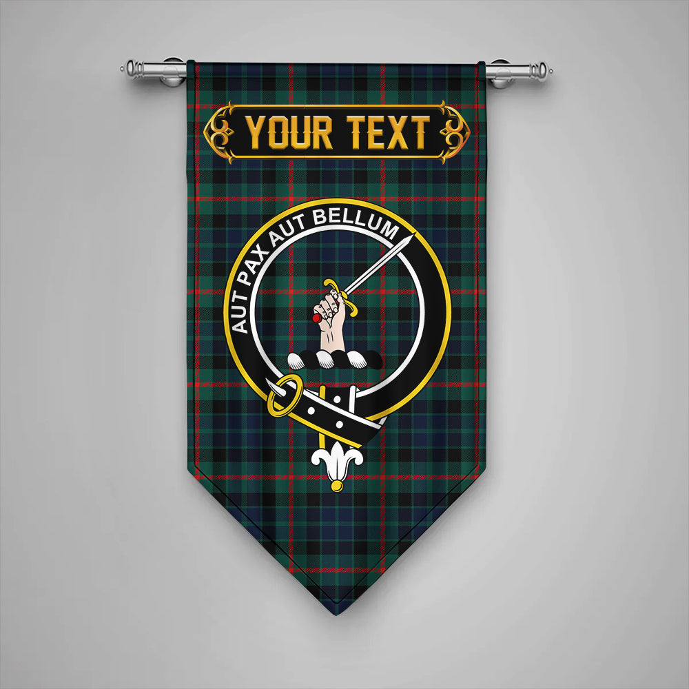 Gunn Modern Clan Badge Tartan Gonfalon Personalize