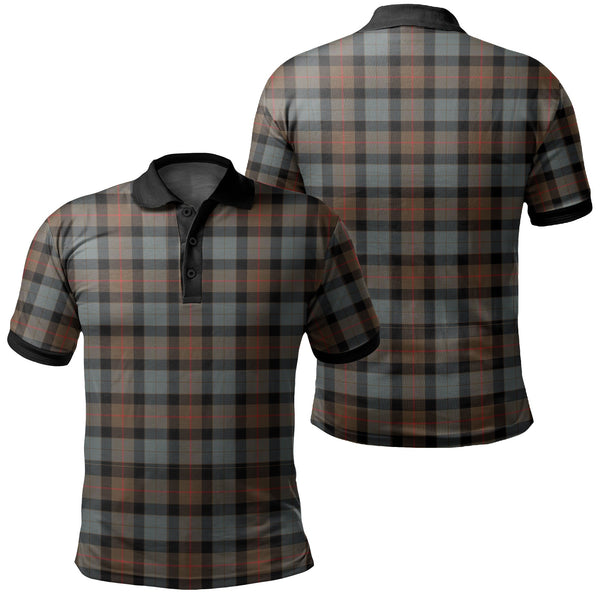 Gunn Weathered Tartan Classic Polo Shirt Black Neck 2 Style