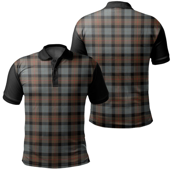 Gunn Weathered Tartan Classic Polo Shirt Black Neck 1 Style