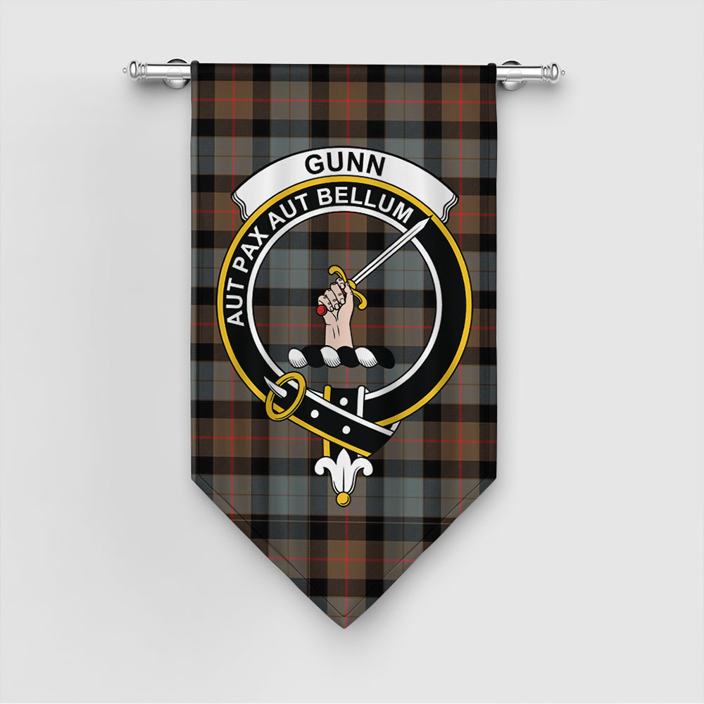 Gunn Weathered Tartan Classic Crest Gonfalon