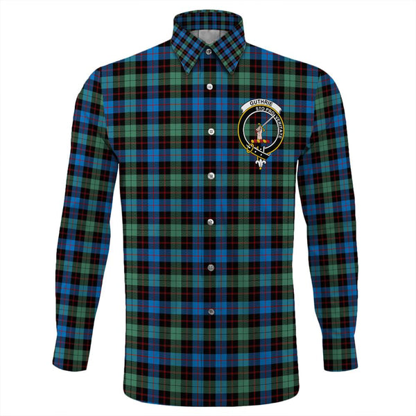 Guthrie Ancient Tartan Classic Crest Long Sleeve Button Shirt