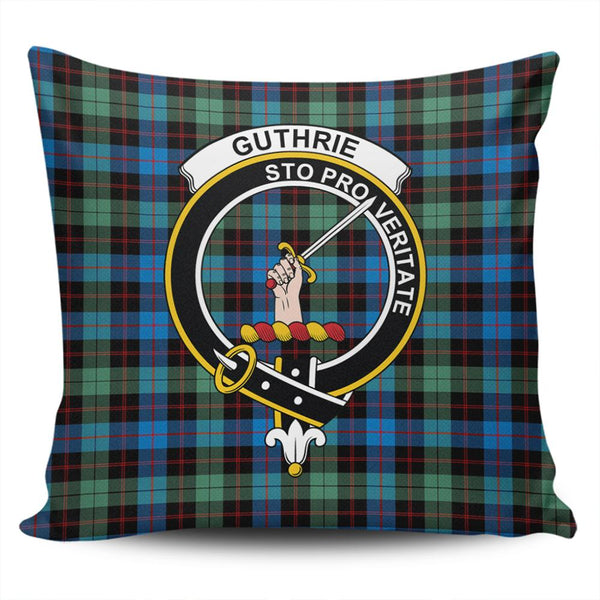 Guthrie Ancient Tartan Classic Crest Pillow Cover