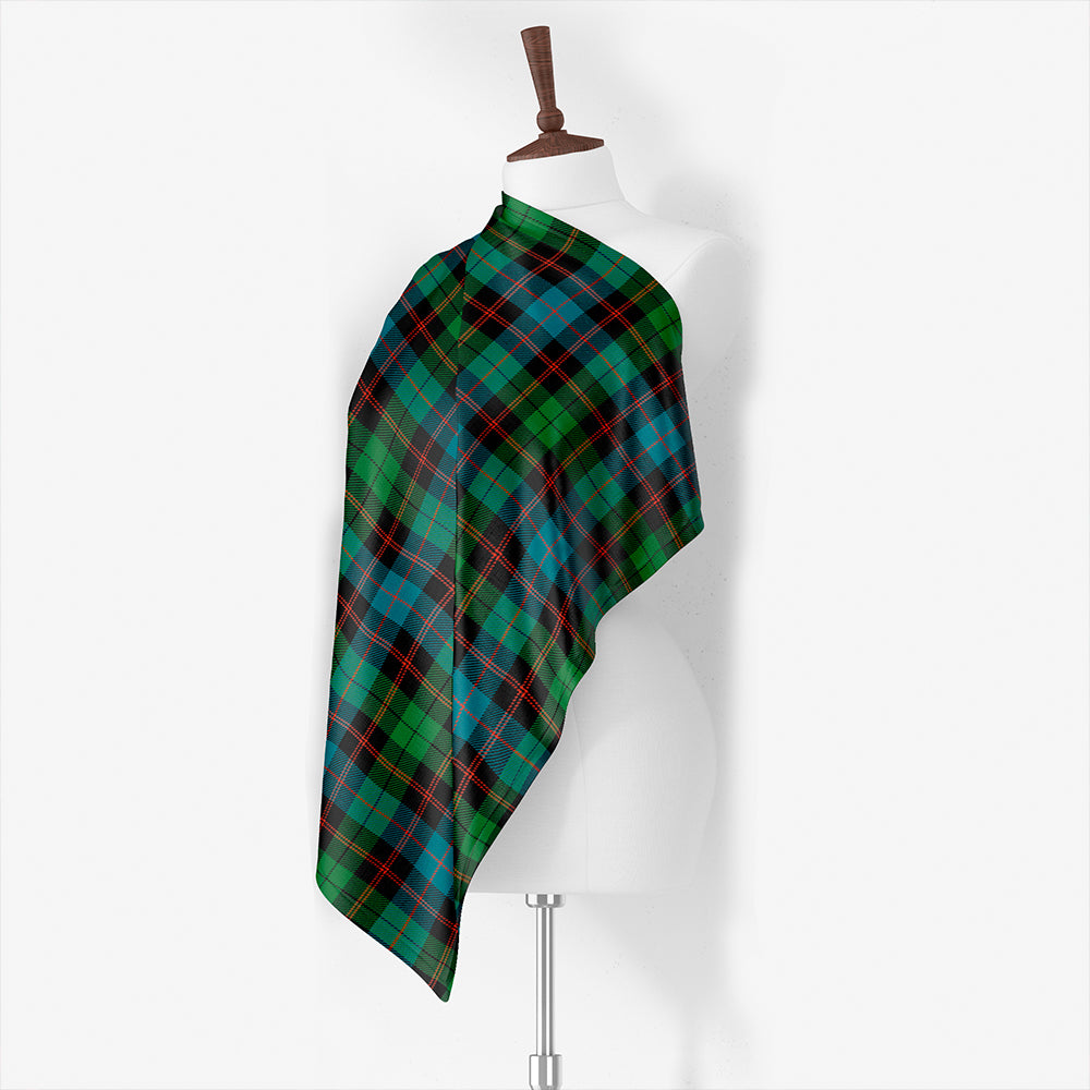 Gunn #2 Weathered Tartan Classic Silk Habotai Square Scarf