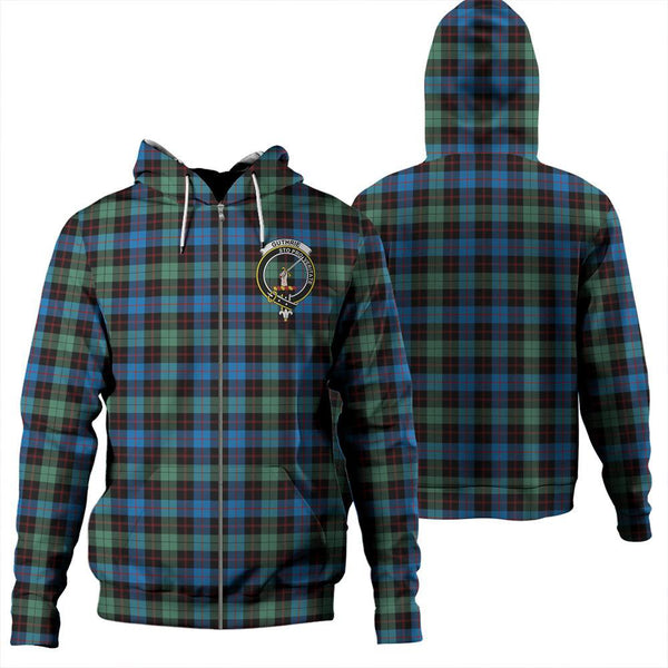 Guthrie Ancient Tartan Classic Crest Zipper Hoodie