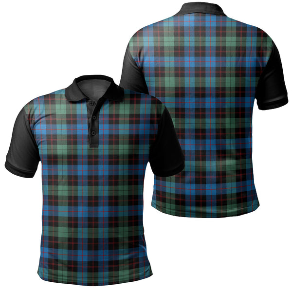 Guthrie Ancient Tartan Classic Polo Shirt Black Neck 1 Style