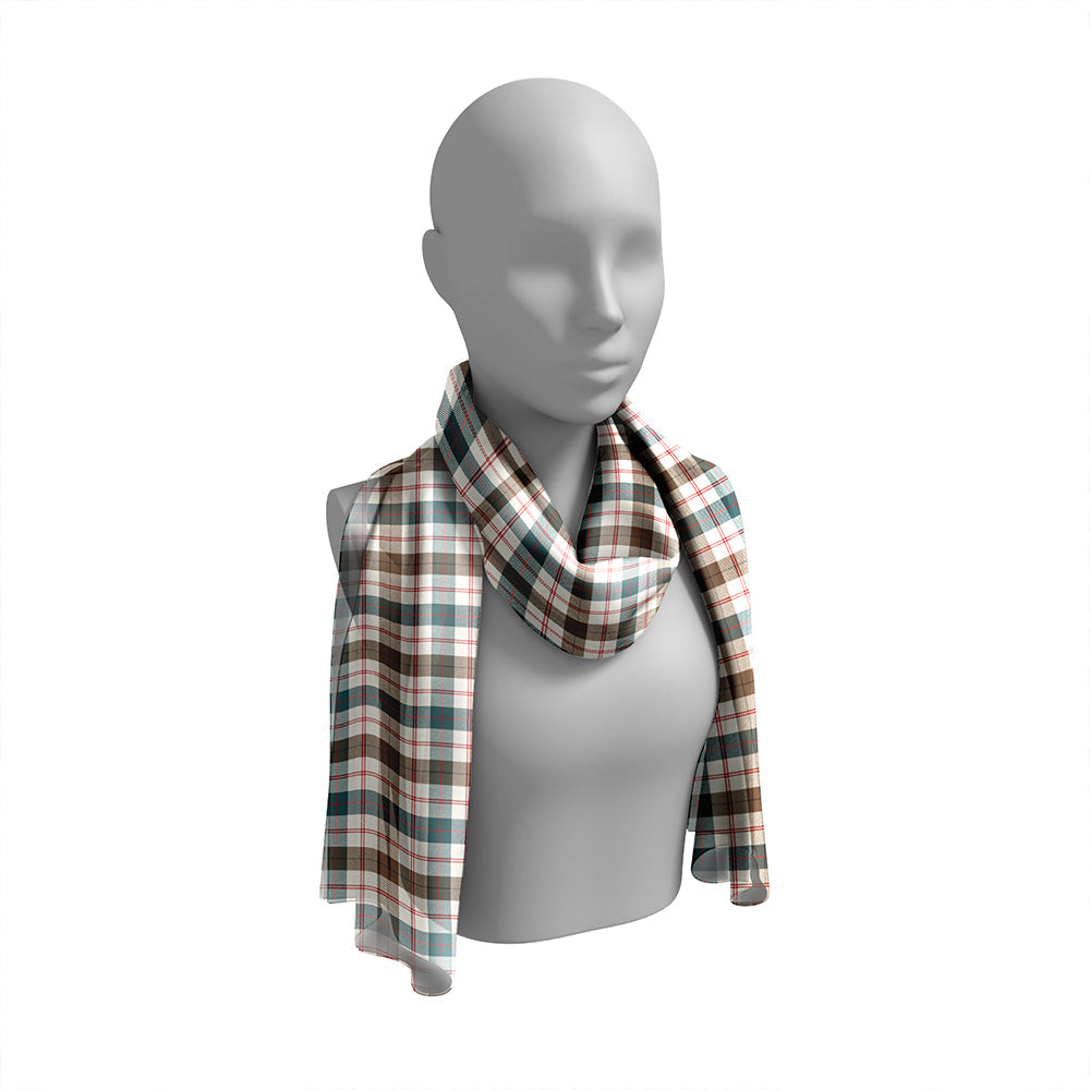 Guthrie Dress Weathered Tartan Classic Silk Habotai Long Scarf