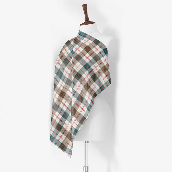 Gunn Weathered Tartan Classic Silk Habotai Square Scarf