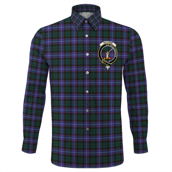 Guthrie Modern Tartan Classic Crest Long Sleeve Button Shirt