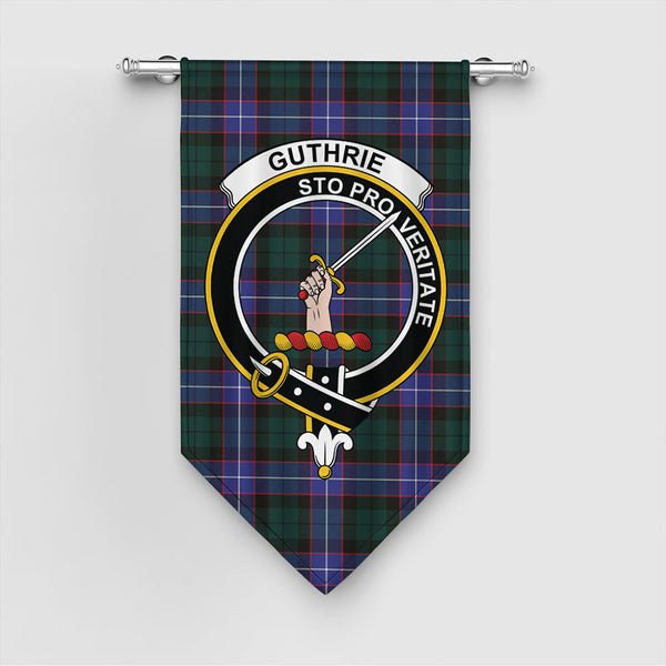 Guthrie Modern Tartan Classic Crest Gonfalon