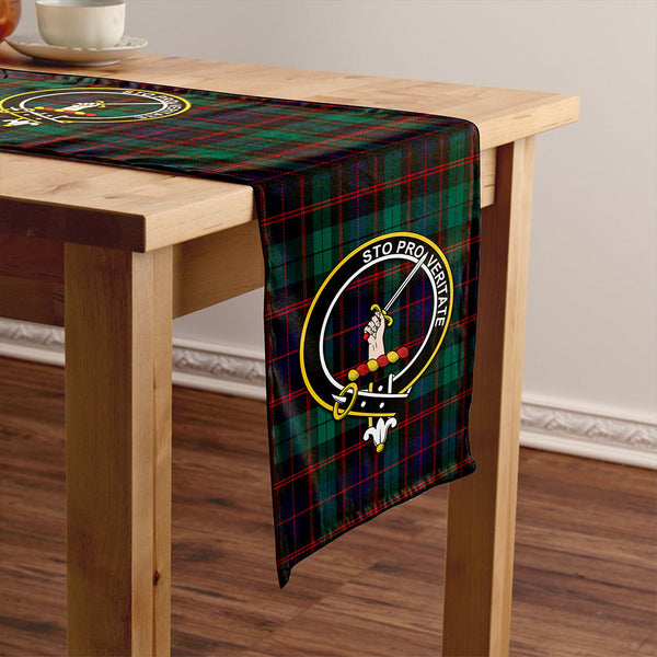 Guthrie Modern Clan Badge Tartan Table Runner