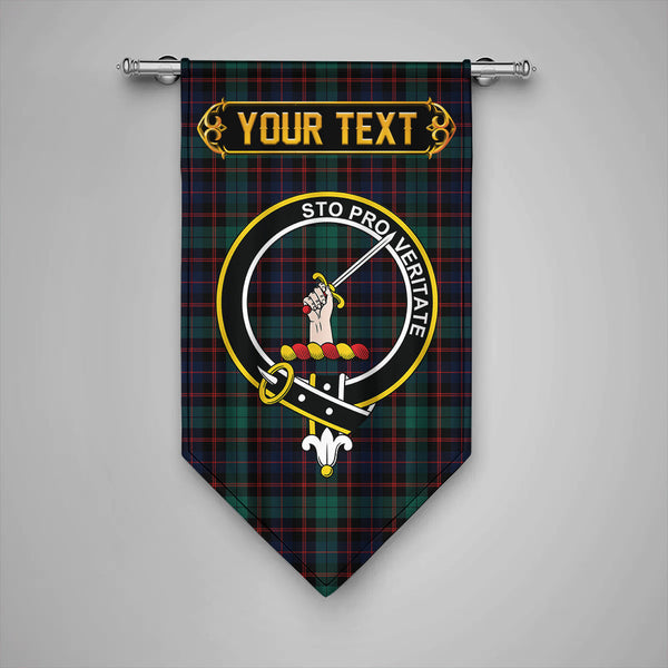 Guthrie Modern Clan Badge Tartan Gonfalon Personalize