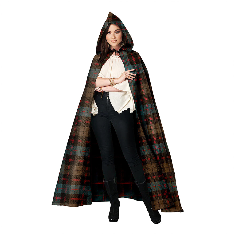 Guthrie Weathered Clan Badge Tartan Hooded Cloak