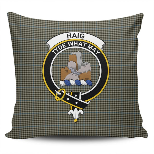 Haig Check Tartan Classic Crest Pillow Cover