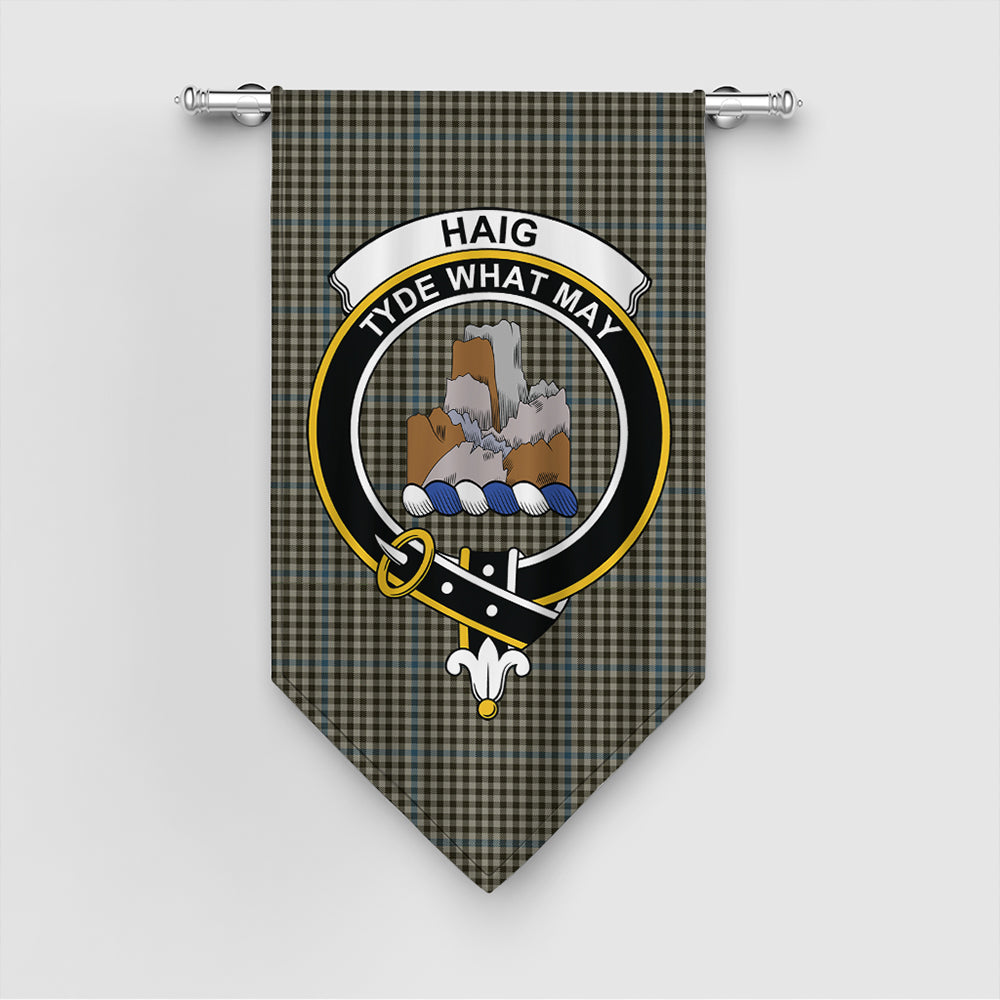 Haig Check Tartan Classic Crest Gonfalon