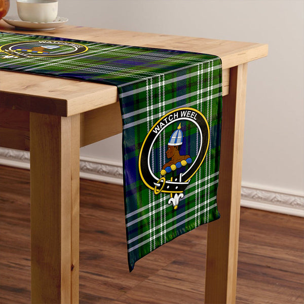 Haliburton Clan Badge Tartan Table Runner