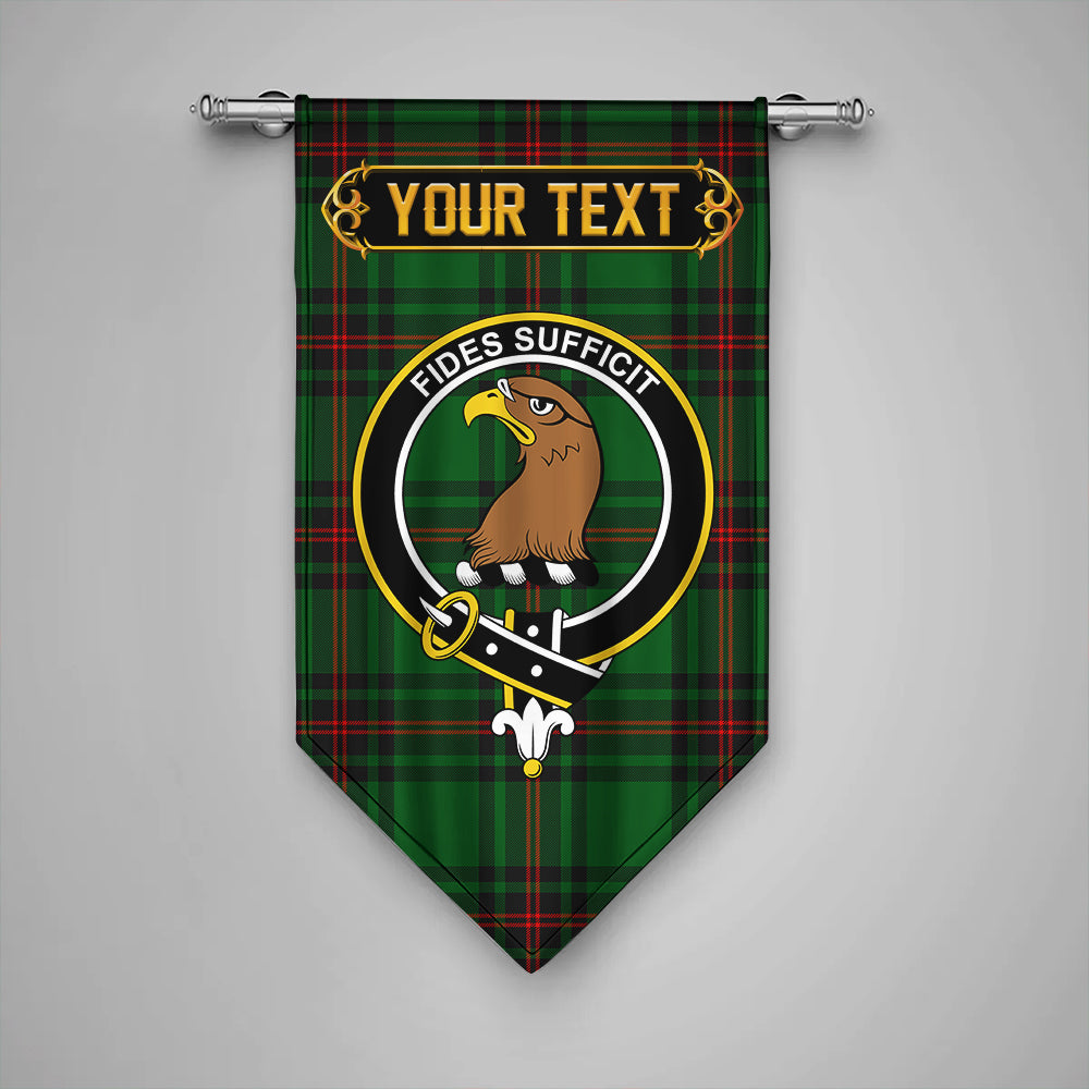 Halkett Clan Badge Tartan Gonfalon Personalize