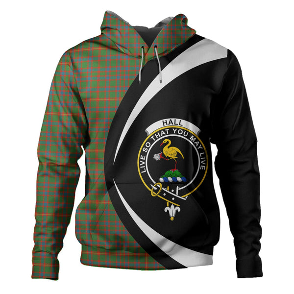 Hall Ancient Clan Badge Tartan Hoodie Circle Style