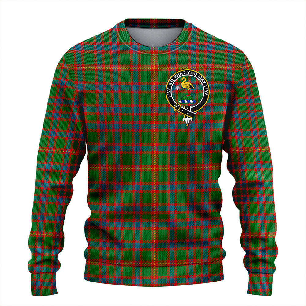 Hall Ancient Clan Badge Tartan Knitted Sweater