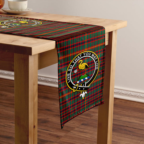 Hall Modern Clan Badge Tartan Table Runner