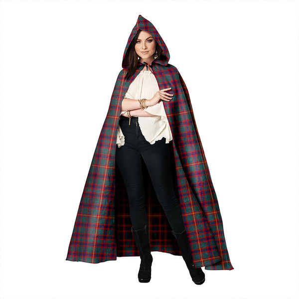 Hall Weathered Clan Badge Tartan Hooded Cloak