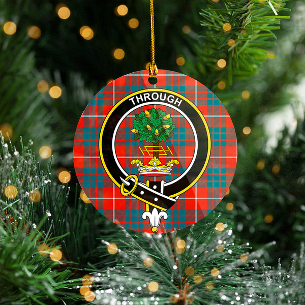 Hamilton Ancient Clan Badge Tartan Plastic Christmas Ornaments