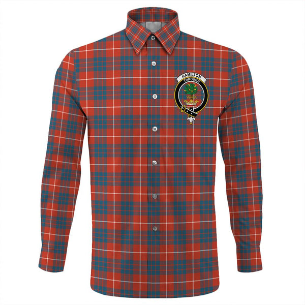 Hamilton Ancient Tartan Classic Crest Long Sleeve Button Shirt