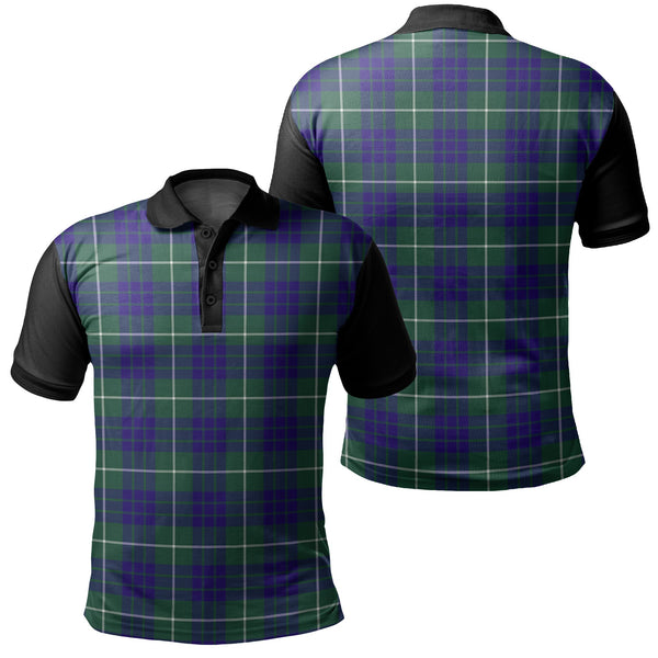 Hamilton Hunting Modern Tartan Classic Polo Shirt Black Neck 1 Style