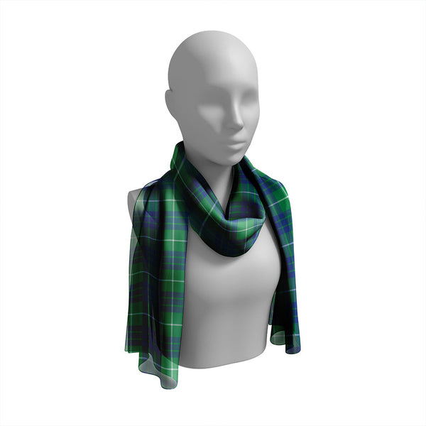 Hamilton Hunting Modern Tartan Classic Silk Habotai Long Scarf