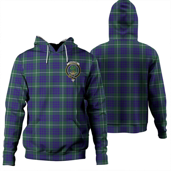 Hamilton Hunting Modern Tartan Classic Crest Hoodie