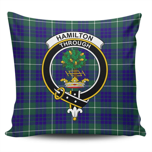 Hamilton Hunting Modern Tartan Classic Crest Pillow Cover