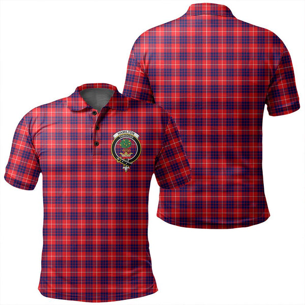 Hamilton Modern Tartan Classic Crest Polo Shirt