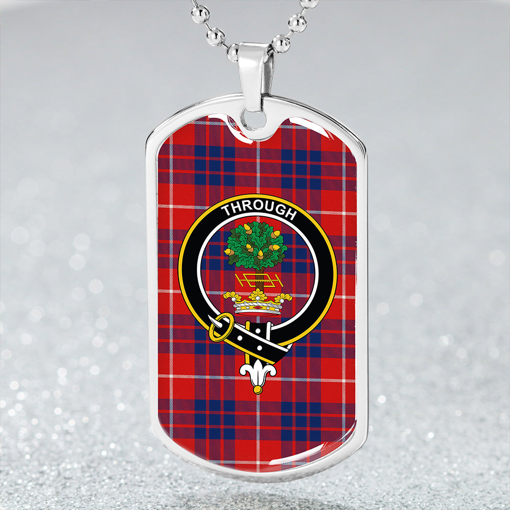 Hamilton Modern Clan Badge Classic Tartan Dog Tag Necklace