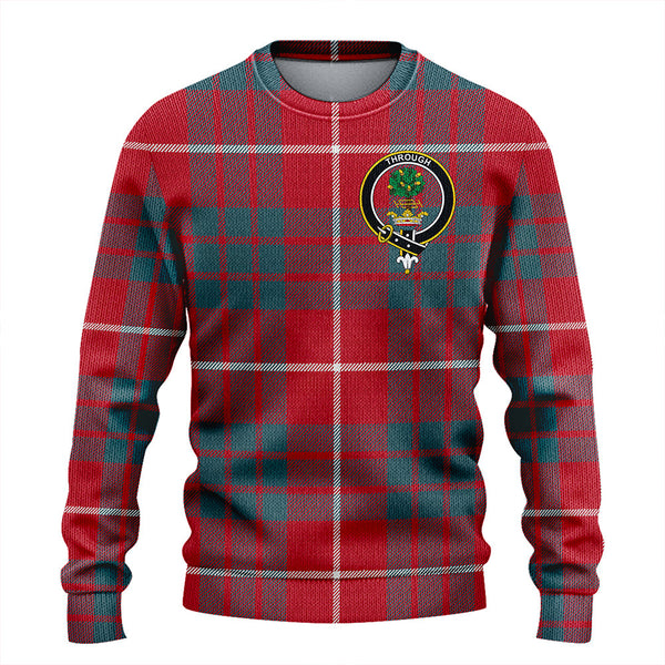 Hamilton Weathered Clan Badge Tartan Knitted Sweater