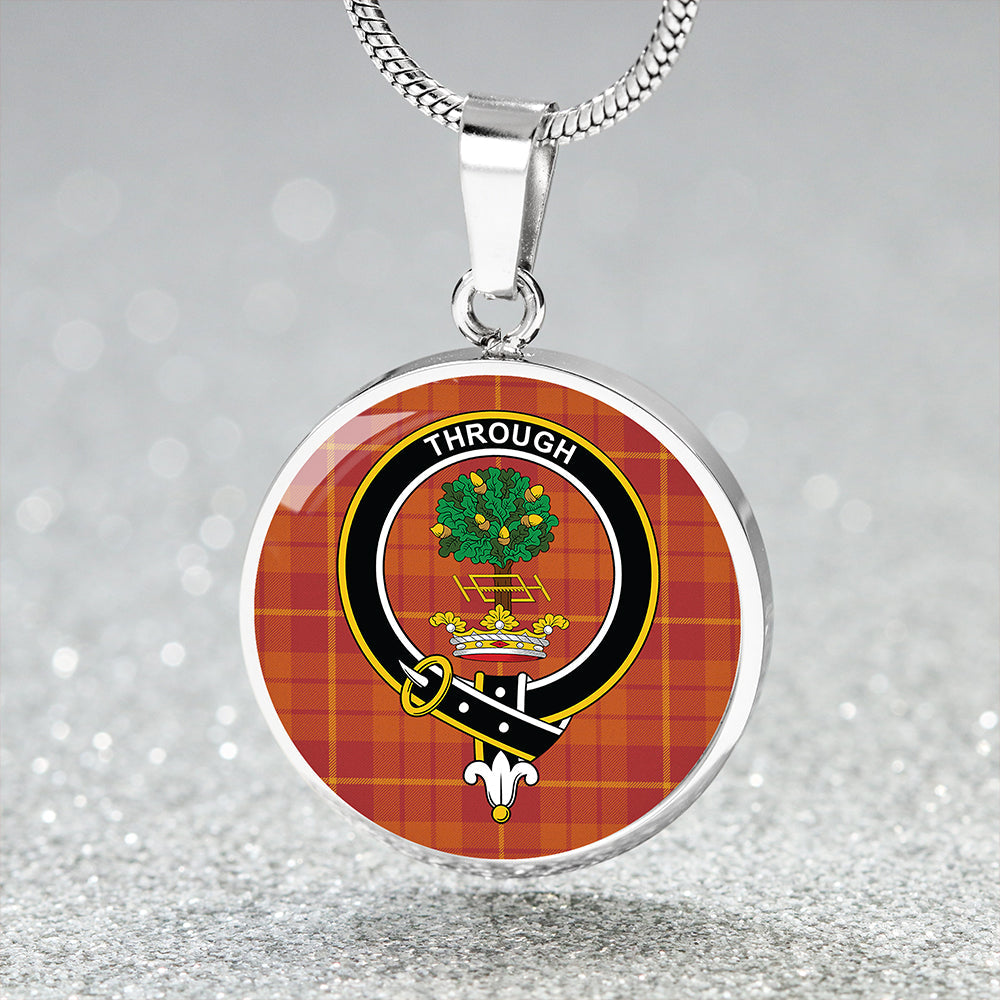 Hamilton Weatheredd Ancient Clan Badge Tartan Classic Circle Necklace