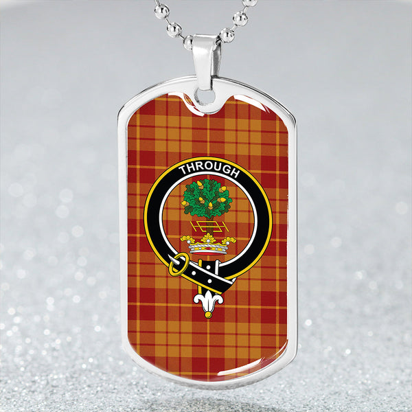 Hamilton Weatheredd Modern Clan Badge Classic Tartan Dog Tag Necklace