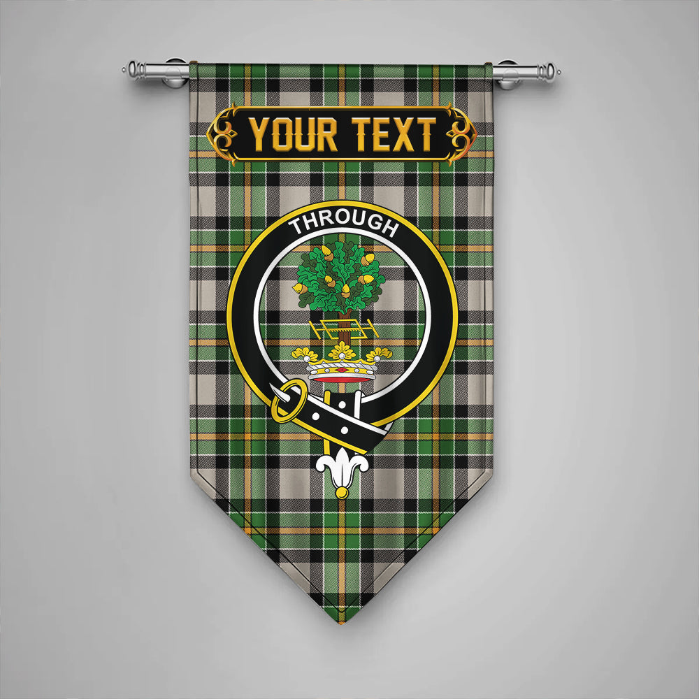 Hamilton of Brandon Ancient Clan Badge Tartan Gonfalon Personalize