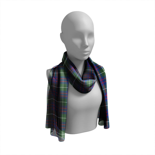 Hamilton of Clayton Modern Tartan Classic Silk Habotai Long Scarf