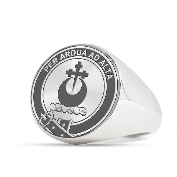 Haney Clan Badge Engraved Signet Ring