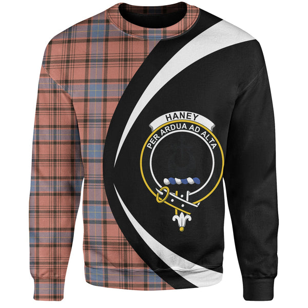 Haney Dress Weathered Clan Badge Tartan Sweatshirt Circle Style Personalized