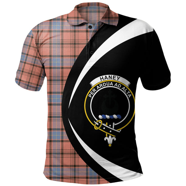 Haney Dress Weathered Clan Badge Tartan Polo Shirt Circle Style Personalized